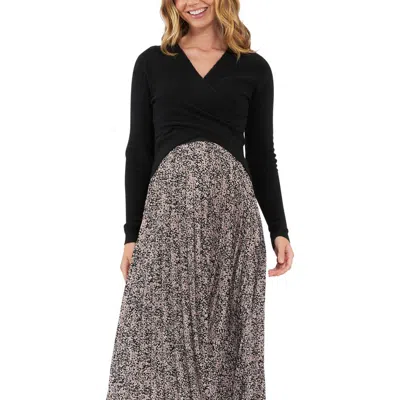 Ripe Maternity Willa Nursing Knit In Black