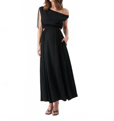 Ripe Presley Off Shoulder Dress -maternity In Black