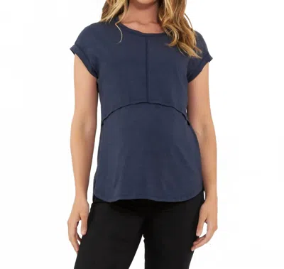 Ripe Richie Nursing Tee In Indigo In Blue