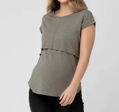 Ripe Richie Nursing Tee In Moss In Multi
