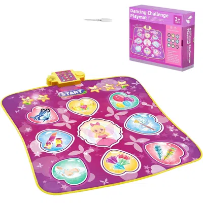 Riplay Dance Mat, 9-button Dance Mixer Rhythm Step Play Mat, Electronic Dance Pad With 3 Game Modes, Adjust In Pink