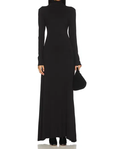 Ripley Rader Backless Turtleneck Dress In Black
