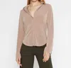 Ripley Rader Button Down Top In Clay In Grey