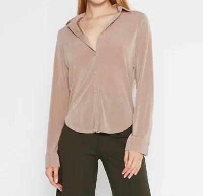 Ripley Rader Button Down Top In Clay In Grey