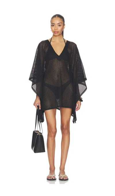 Ripley Rader Fishnet Caftan Short In Black