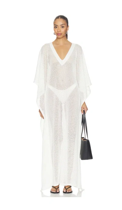 Ripley Rader Fishnet Caftan In White