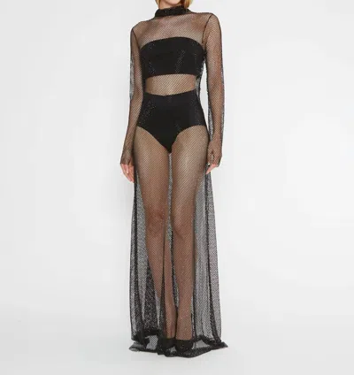 Ripley Rader Fishnet Kate Dress In Black