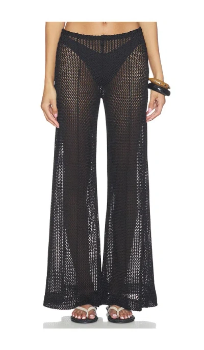 Ripley Rader Fishnet Wide Leg Pant In Black