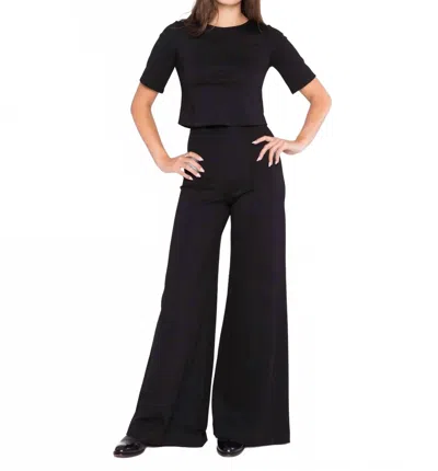 Ripley Rader Iconic Ponte Knit Wide Leg Pant In Black