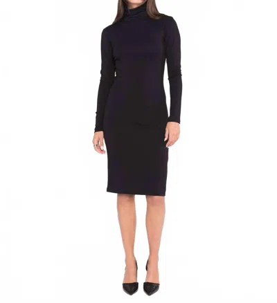 Ripley Rader Midi Turtleneck Dress In Black