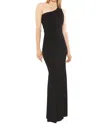 Ripley Rader One Shoulder Maxi Dress In Black In Black