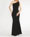 Ripley Rader One Shoulder Maxi Dress In Black In Black