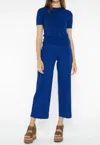 Ripley Rader Ponte Knit Straight Leg Cropped Pant In Cobalt Blue In Blue