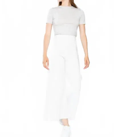 Ripley Rader Ponte Fitted Tee In H Grey In White