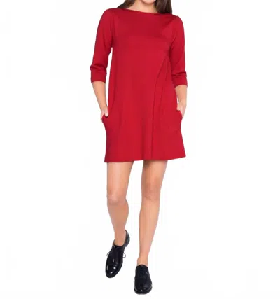 Ripley Rader Ponte Knit A-line Dress In Red