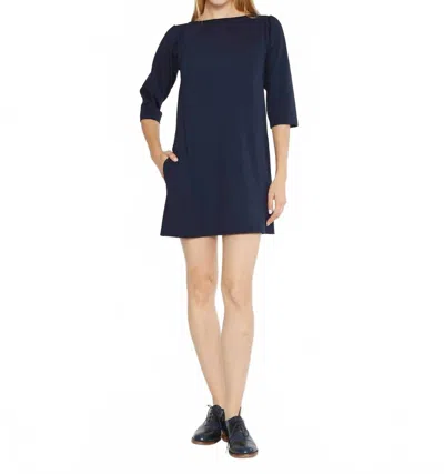 Ripley Rader Ponte Knit A-line Dress In Navy In Blue