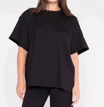 Ripley Rader Ponte Knit Big Shirt In Black