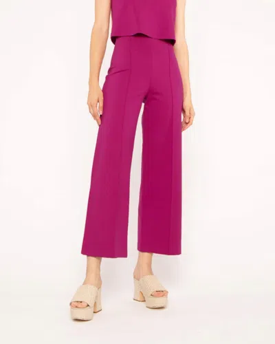 RIPLEY RADER PONTE KNIT CROPPED PANTS IN FUCHSIA