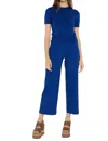 Ripley Rader Ponte Knit Straight Leg Cropped Pant In Cobalt Blue In Blue