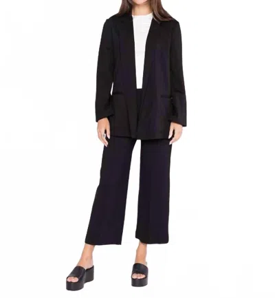 Ripley Rader Ponte Knit Cropped Straight Leg Pant In Black