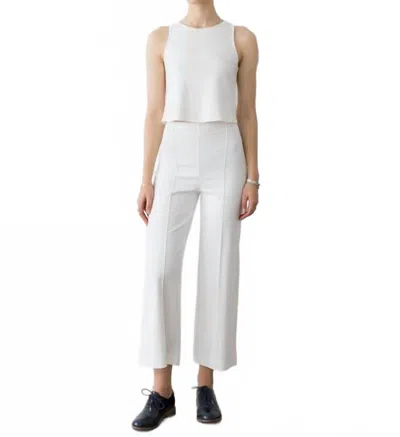 Ripley Rader Ponte Knit Cropped Straight Pants In White