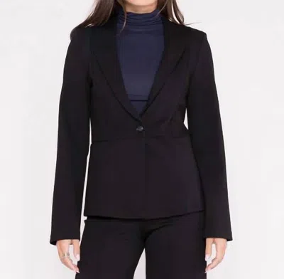 Ripley Rader Ponte Knit Fitted Blazer In Black