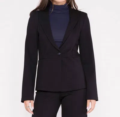 Ripley Rader Ponte Knit Fitted Blazer In Black