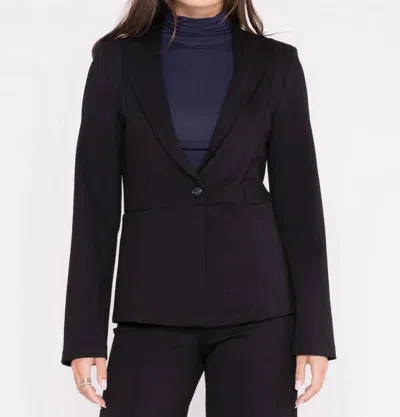 Ripley Rader Ponte Knit Fitted Blazer In Black