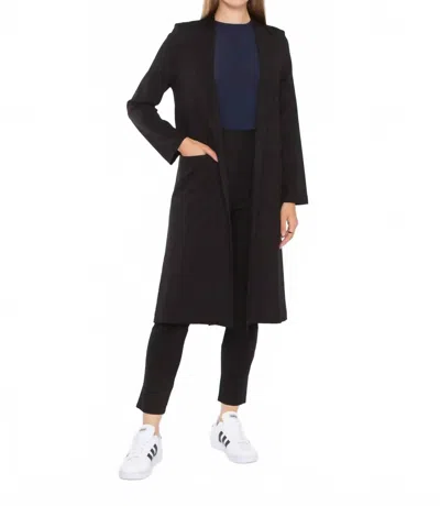 Ripley Rader Ponte Knit Smoking Jacket In Black