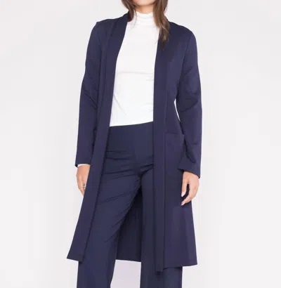 Ripley Rader Ponte Knit Smoking Jacket In Navy In Blue
