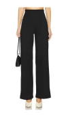 Ripley Rader Ponte Knit Wide Leg Cropped Pant In Black In 黑色