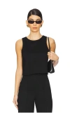 Ripley Rader Ponte Knit Tank Top In Black