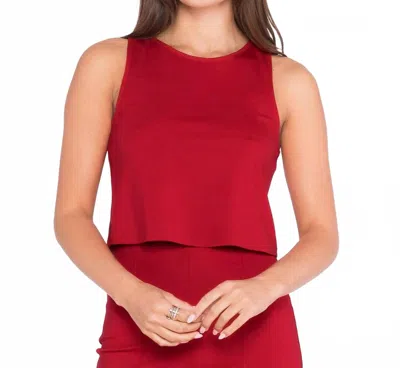 Ripley Rader Ponte Knit Tank Top In Red