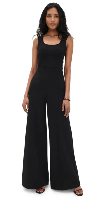 Ripley Rader Ponte Knit Tank Wide Leg Jumpsuit Black