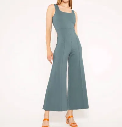 Ripley Rader Ponte Knit Tank Wide Leg Jumpsuit In Sea Blue In Multi