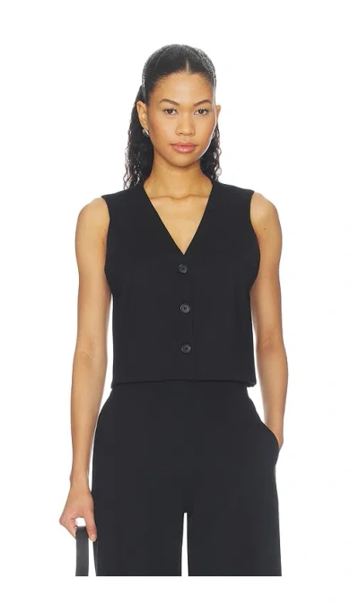 Ripley Rader Ponte Knit Vest In Black