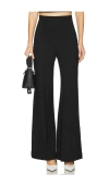 Ripley Rader Ponte Knit Wide Leg Cropped Pant In Black In 黑色