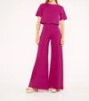 Ripley Rader Ponte Knit Wide Leg Pants In Fuchsia