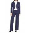 Ripley Rader Ponte Knit Wide Leg Pant In Navy In Blue