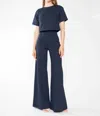 Ripley Rader Ponte Knit Wide Leg Pant In Navy In Blue