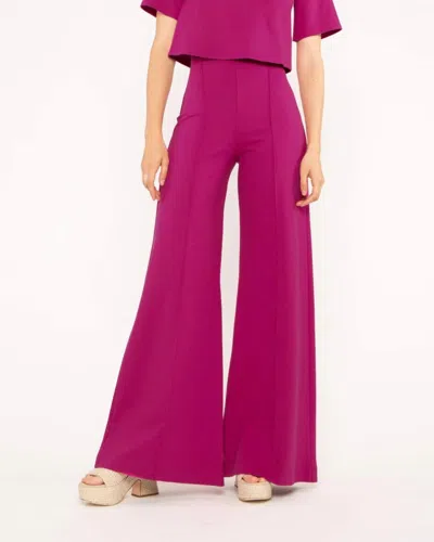 Ripley Rader Ponte Knit Wide Leg Pants In Fuchsia In Pink