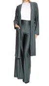 Ripley Rader Sateen Smoking Jacket In Slate In Gray