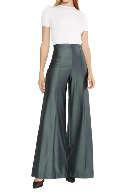 Ripley Rader Sateen Wide Leg Pants In Slate In Gray