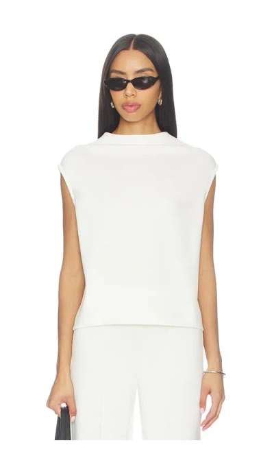 Ripley Rader Scuba Cowl Neck Top In White