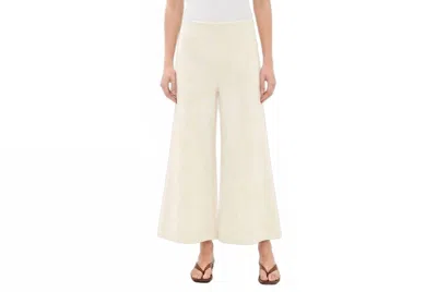 Ripley Rader Scuba Cropped Wide Leg Pant In Off White