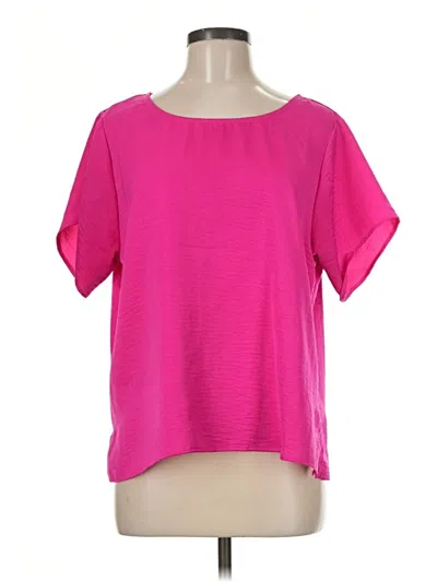 Pre-owned Ripley Rader Short Sleeve Top Pink Boatneck Tops