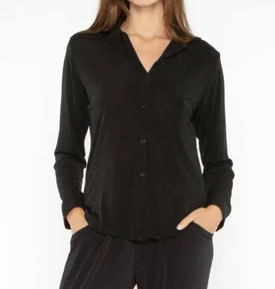 Ripley Rader Slinky Button Down Shirt In Black