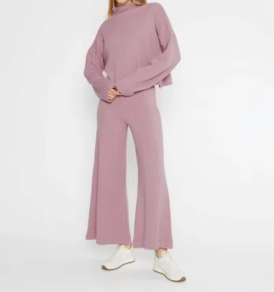 Ripley Rader Sweater Knit Cropped Pant In Lilac In Blue