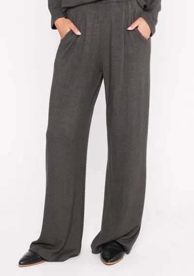 Ripley Rader Sweater Knit Lounge Pants In Charcoal In Pink