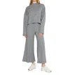 Ripley Rader Sweater Knit Wide Leg Pants In Heather Gray In Grey